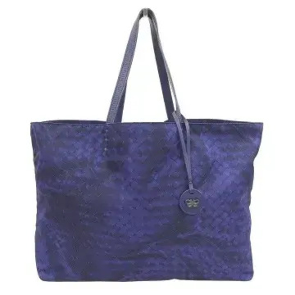 Bottega Veneta Intrecciato Illusion Tote Bag Blue